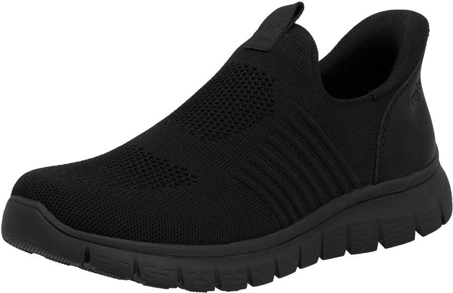 Rieker Slip-on sneakers lage schoen vrijetijdsschoen instapschoen met elastiek