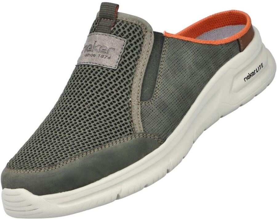 Rieker Clogs zomerschoen huisschoen instapschoen met zij-elastieken