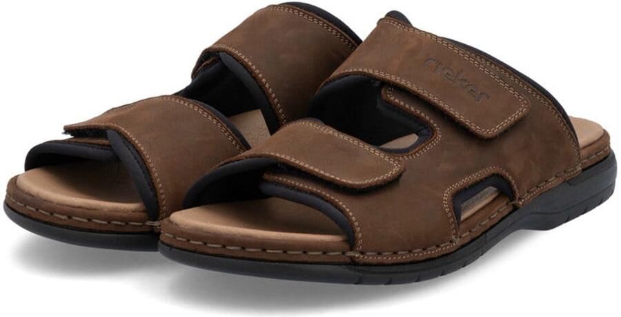 Rieker Heren Pantoffels Suède Comfort 25559-25 Bruin - Foto 2