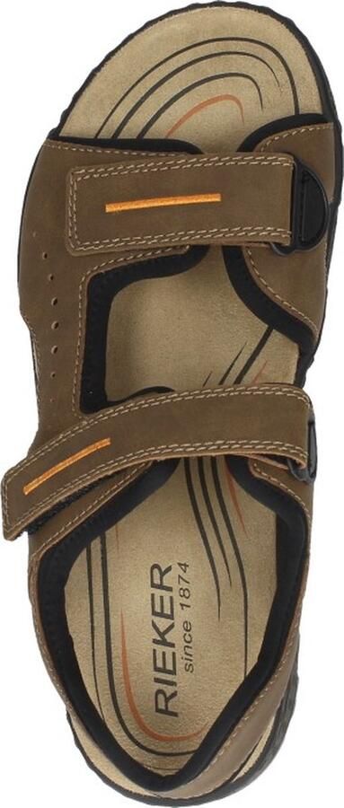 Rieker Heren Platte Sandaal in Bruin met Klittenbandsluitingen Brown - Foto 16