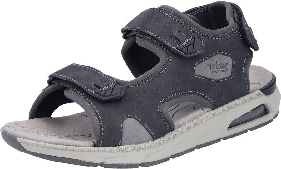 Rieker Sandalen trekkingsandaal outdoorsandaal zomerschoen met klittenbandsluitingen