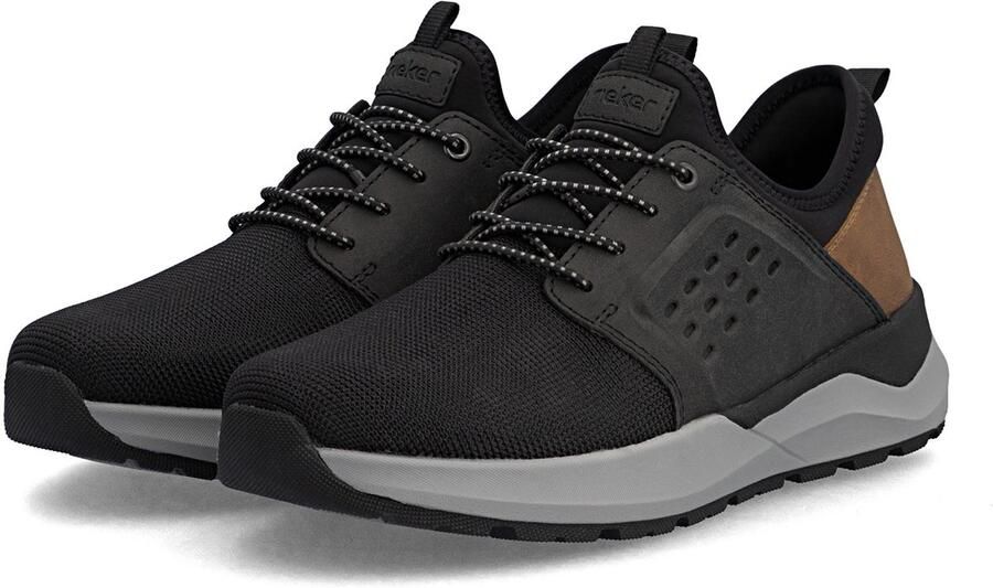 Rieker Heren Slipper Extra Wijd Elastiek 06058-00 Black