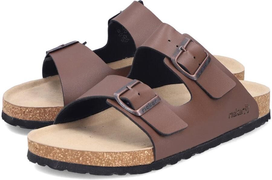 Rieker Heren Slipper Hausschoenen 22190-22 donkerbruin