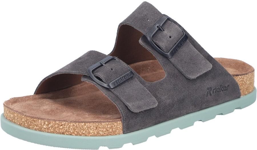 Rieker heren slippers grijs