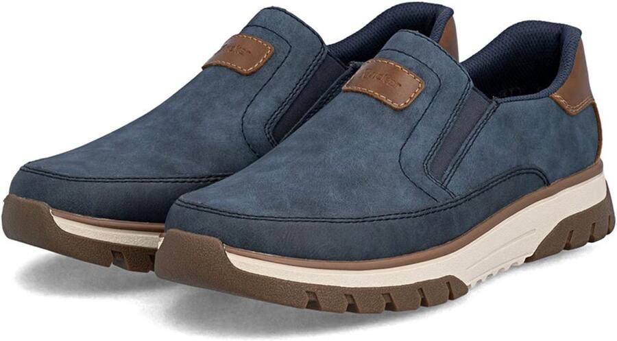 Rieker Heren Slippers Halfschoenen Comfort B9350-15 Blauw
