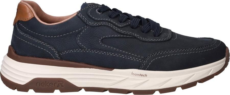 Rieker Heren Sneaker 06100-14 Blauw Wijdte H