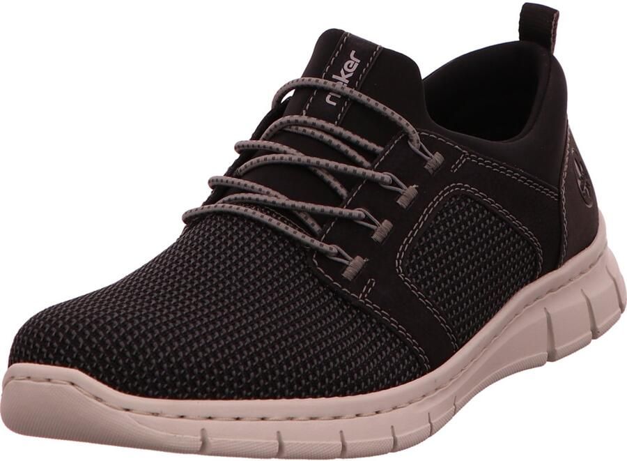 Rieker Slip-on sneakers Instapper halfhoge schoen vrijetijdsschoen met elastiek om in te stappen