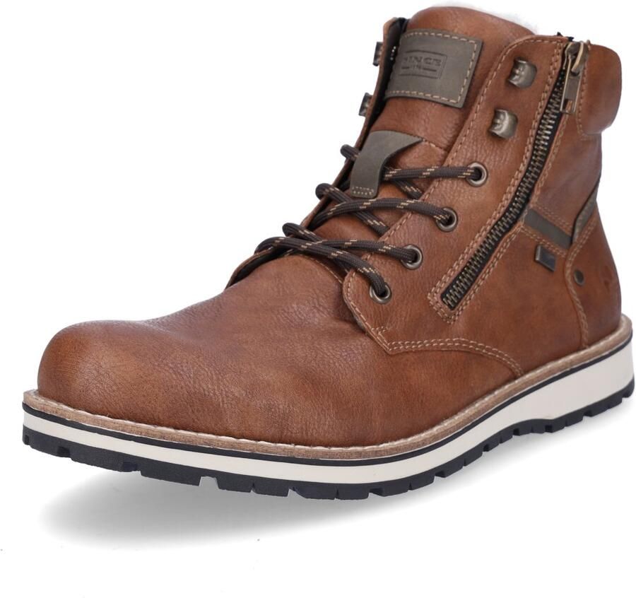 Rieker Winterlaarzen met comfortabele tex-uitrusting vrijetijdsschoen veterschoen