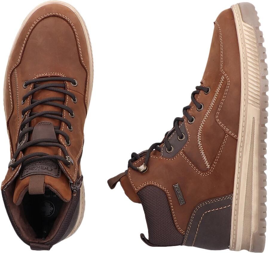 Rieker heren veterboot Cognac