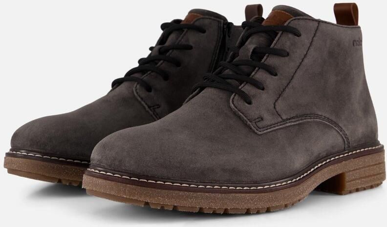Rieker -art-33106 45-heren-veter rits-grijs-suede - Foto 2