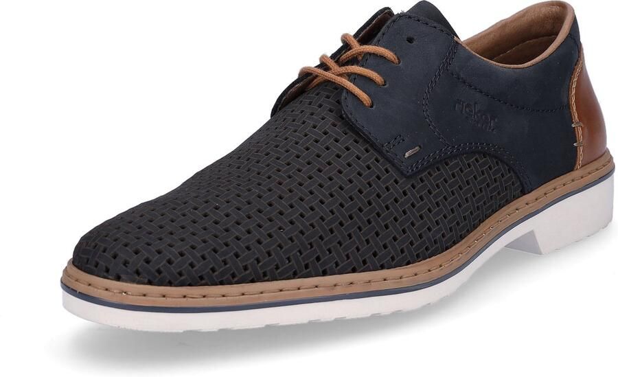 Rieker heren veterschoen blauw