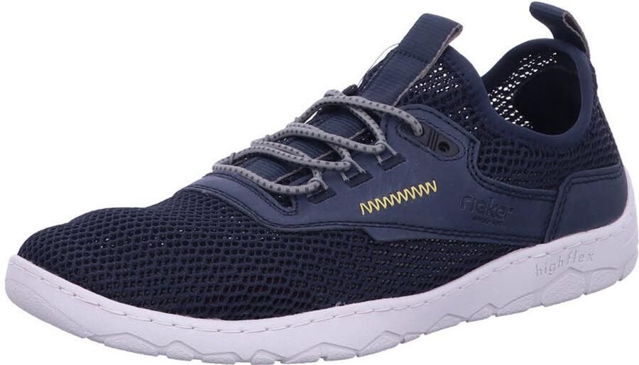 Rieker Sneakers met contrasterende decoratieve naad vrijetijdsschoen lage schoen veterschoen
