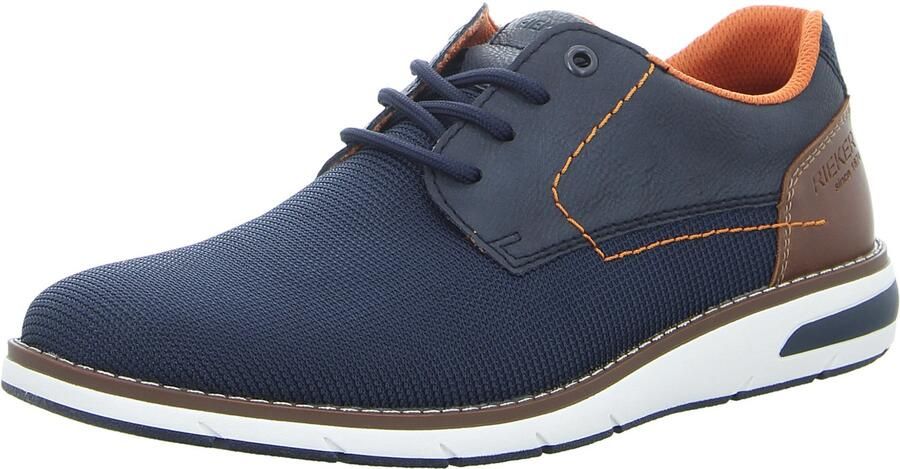 Rieker Sneakers met contrasterende decoratieve naad vrijetijdsschoen lage schoen veterschoen