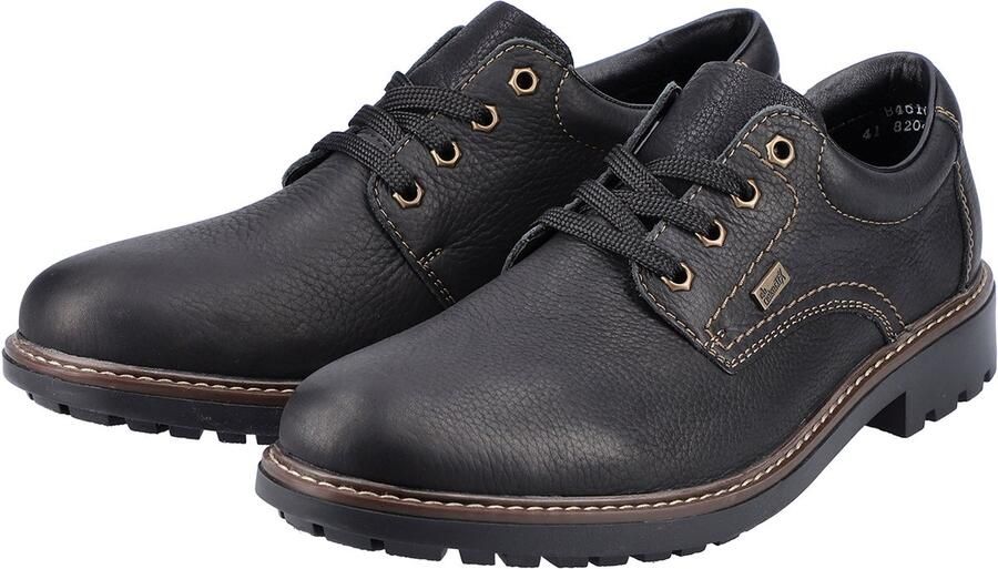 Rieker heren veterschoenen halve schoenen zakelijke schoenen leren schoenen B4610 zwart