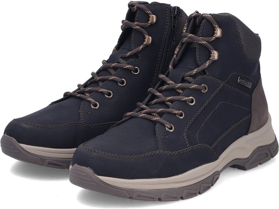 Rieker Heren Veterschoenen TEX Extra Wijd 30212 Zwart
