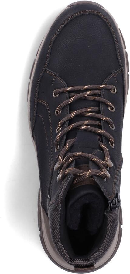 Rieker Heren Veterschoenen TEX Extra Wijd 30212 Zwart