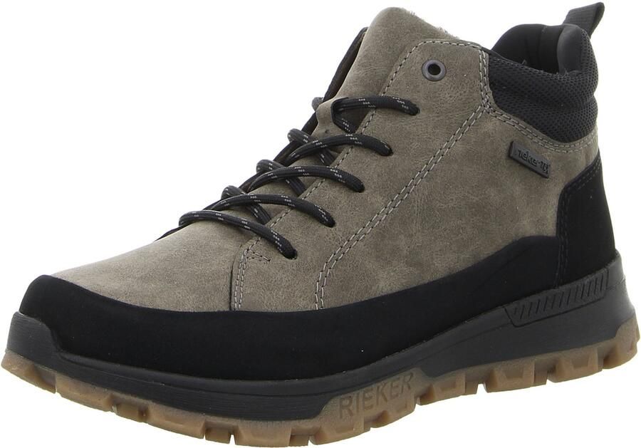 Rieker Veterschoenen Zakelijke veterschoen lage schoen casual sneaker met ritssluiting aan de binnenkant