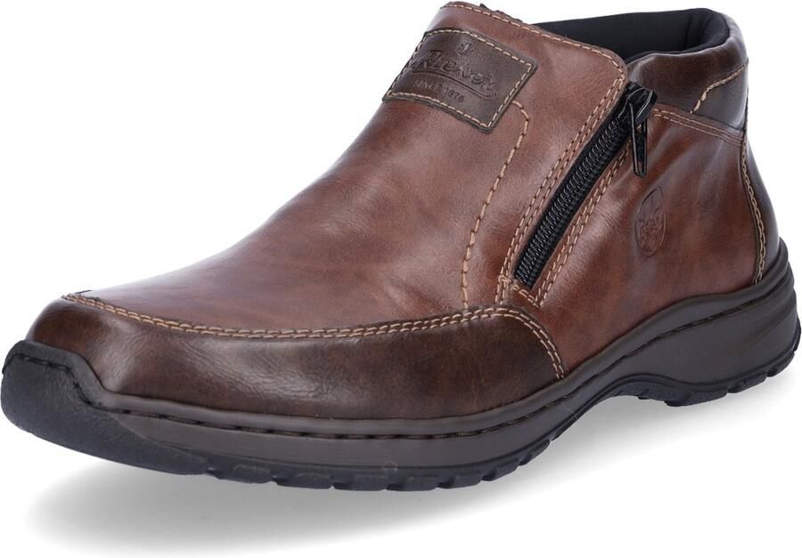 Rieker Winterlaarzen winterenkellaarsjes lage schoen met ritsen aan beide zijden