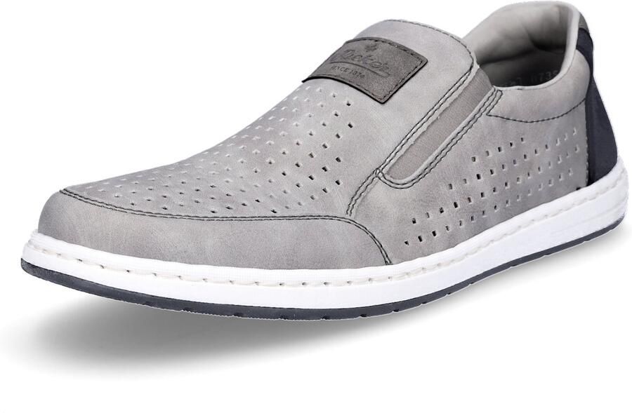 Rieker Instappers slip-on sneaker loafer comfort schoen met elastiek voor goede pasvorm