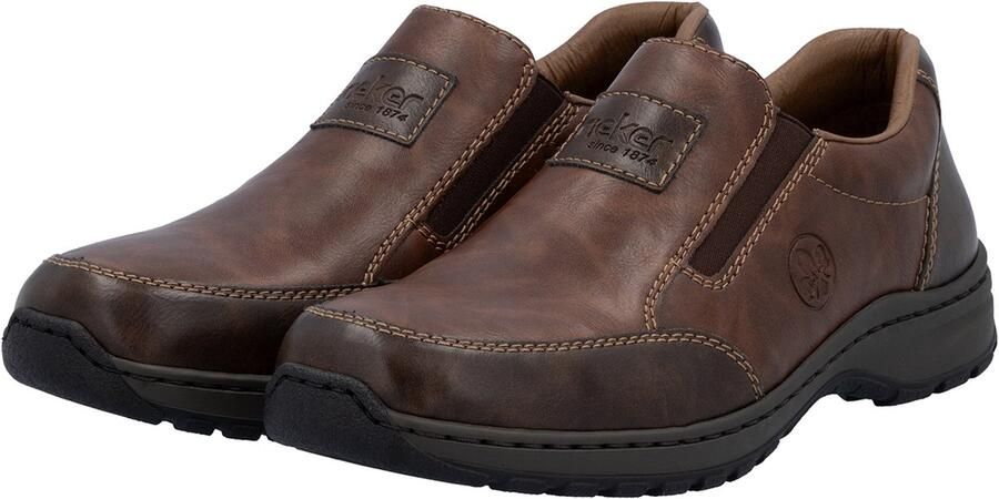 Rieker herenslipschoenen sportschoenen 03354-26 bruin extra breed