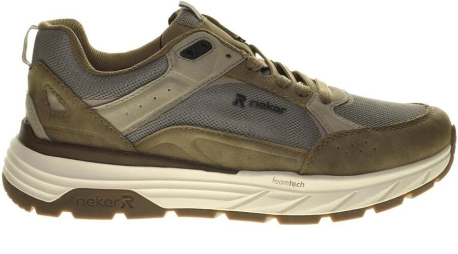 Rieker Herensneaker Beige Extra Breed