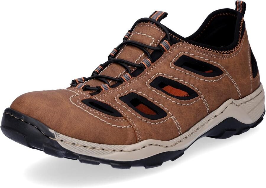 Rieker Instappers Trekking Schoen Sandalen Zomer schoen met praktische Gummitrek