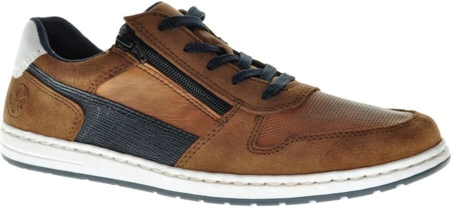 Rieker Herensneaker Cognac Veter En Rits