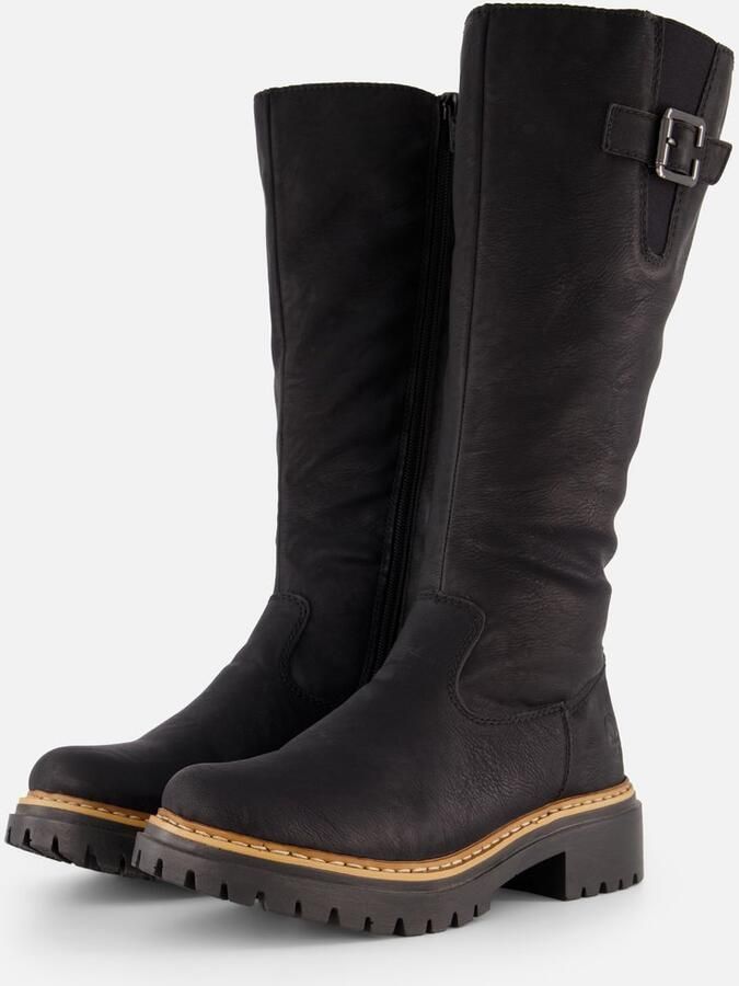 Rieker Hoge laarzen zwart Synthetisch Dames