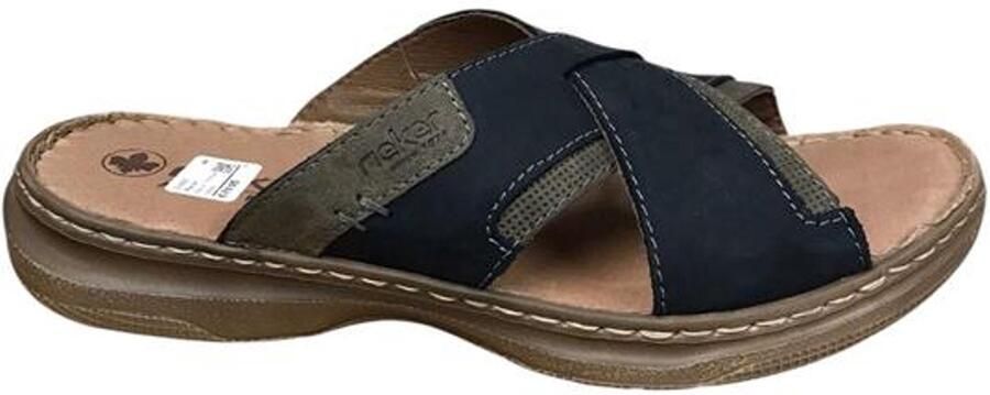 Rieker -Heren blauw donker pantoffels & slippers - Foto 2