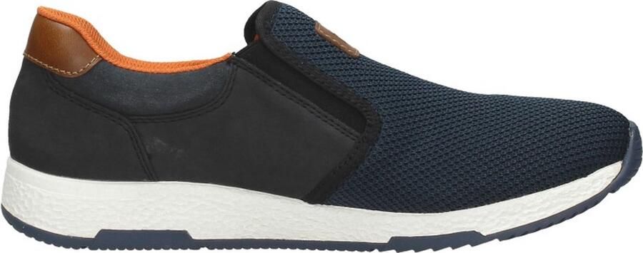 Rieker Slip-on sneakers Casual slipper vrijetijdsschoen instapschoen met contrastnaad