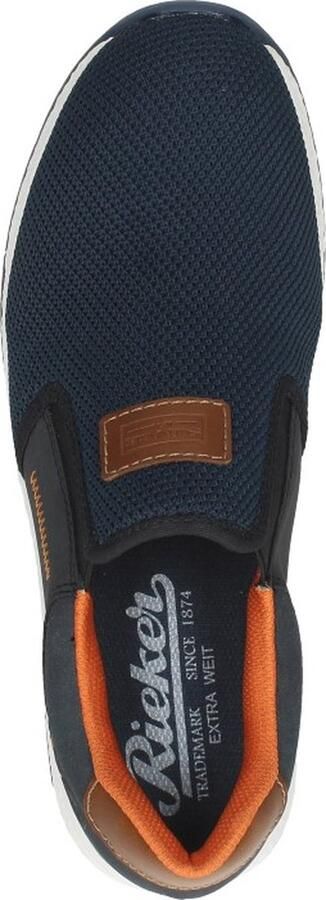 Rieker Slip-on sneakers Casual slipper vrijetijdsschoen instapschoen met contrastnaad - Foto 11