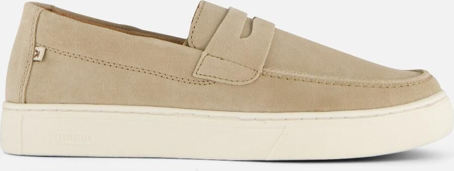 Rieker Beige Suède Loafer Instapper Beige Heren