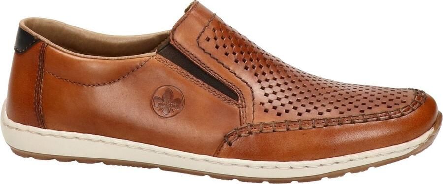 Rieker Instappers Slip-on sneaker instapschoen loafer met geperforeerde bovenkant - Foto 7