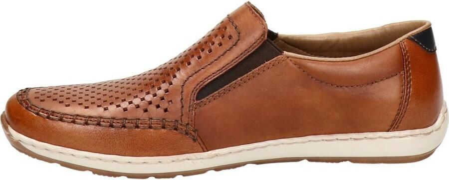 Rieker Instappers Slip-on sneaker instapschoen loafer met geperforeerde bovenkant - Foto 8