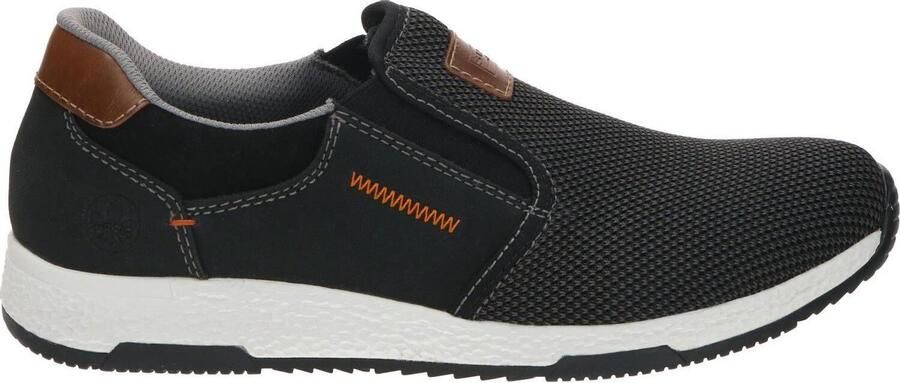 Rieker Slip-on sneakers Casual slipper vrijetijdsschoen instapschoen met contrastnaad