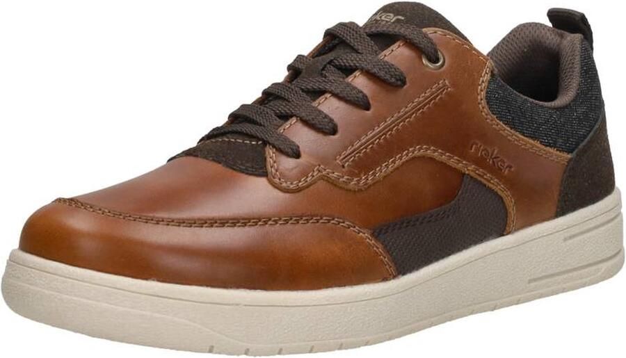 Rieker Bruine Vetersneakers met Robuuste Zool Brown Heren - Foto 2