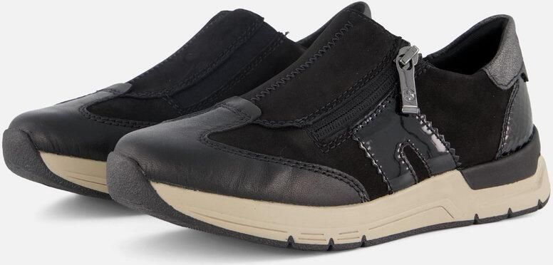 Rieker Instappers zwart Synthetisch Dames