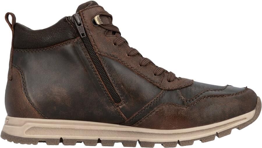 Rieker Sneakerboots Veterboots high top sneaker veterschoen met binnenritssluiting