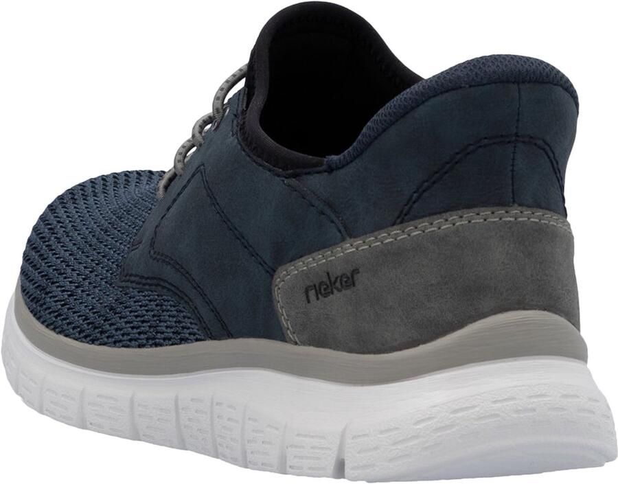 Rieker Slip-on sneakers vrijetijdsschoen lage schoen instapschoen gewatteerde hielafsluiting