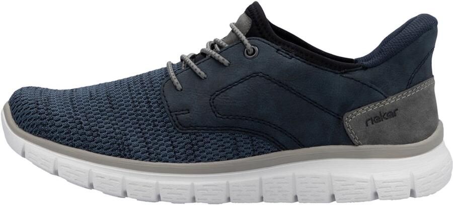 Rieker Slip-on sneakers vrijetijdsschoen lage schoen instapschoen gewatteerde hielafsluiting