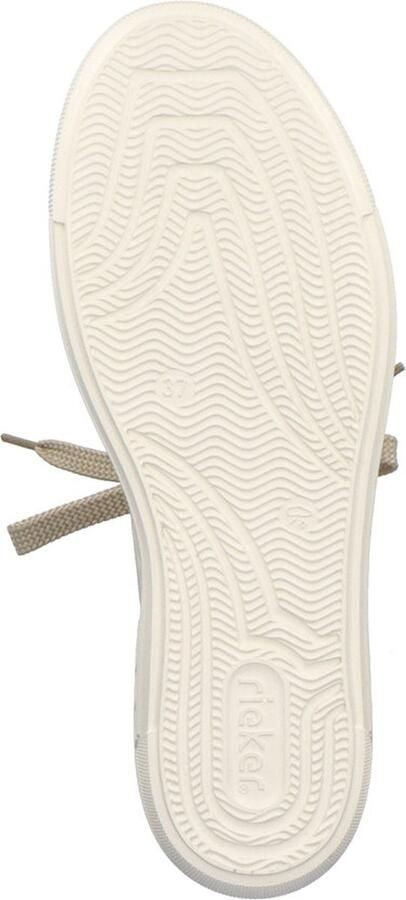 Rieker Plateausneakers Metallic inzet bij de hak vrijetijdsschoen lage schoen veterschoen - Foto 3