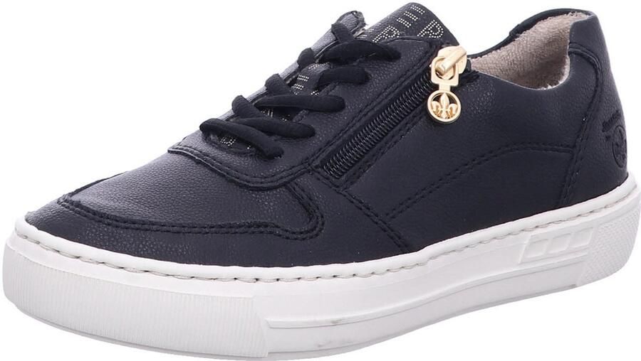 Rieker L9803 00 dames veterschoenen zwart