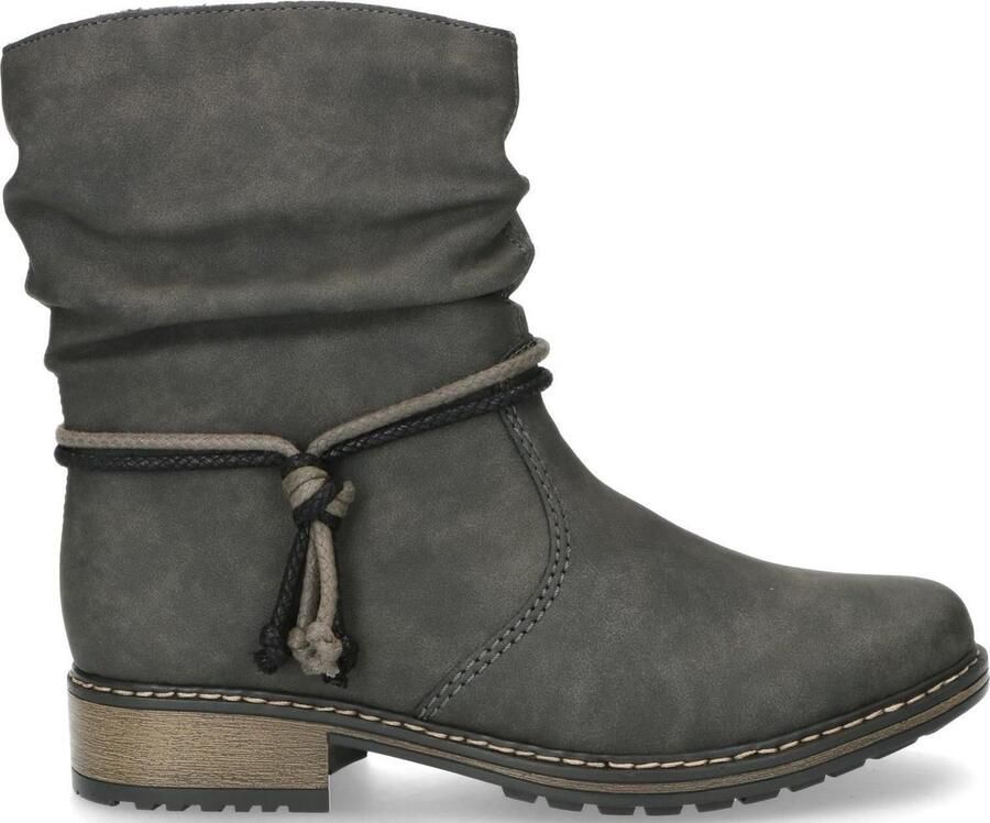 Rieker Winterlaarsjes met decoratieve banden aan de slouchy schacht
