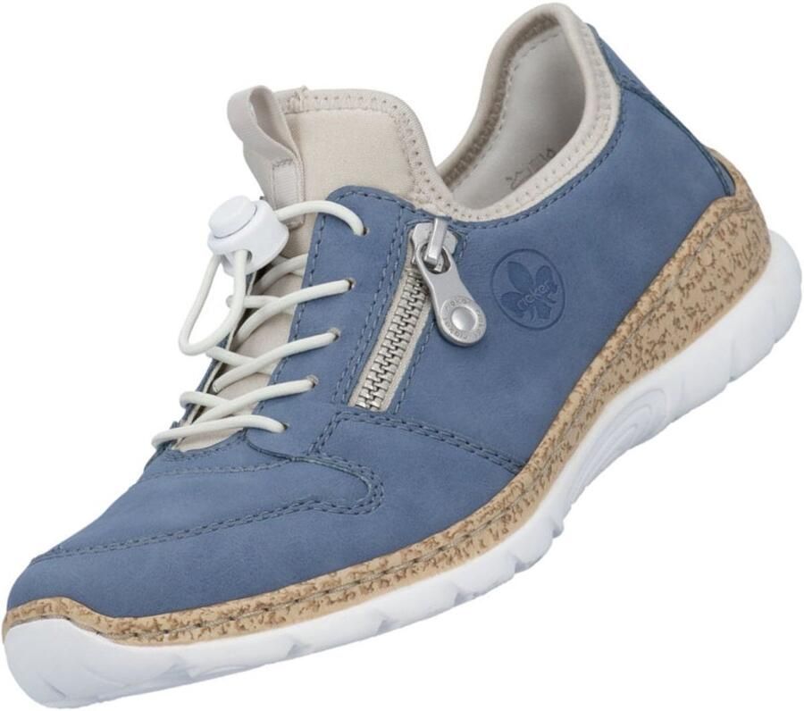 Rieker lage damesschoenen blauw