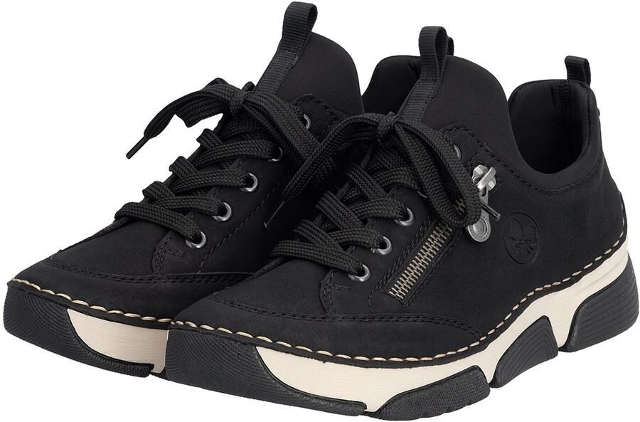 Rieker Slip-on sneakers Instapper halfhoge schoen vrijetijdsschoen met zachte binnenzool