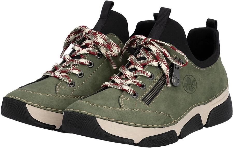 Rieker Slip-on sneakers Instapper halfhoge schoen vrijetijdsschoen met zachte binnenzool