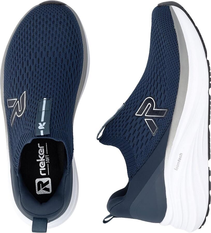 Rieker Lage sneakers zonder veters van scuba-stof - Foto 2