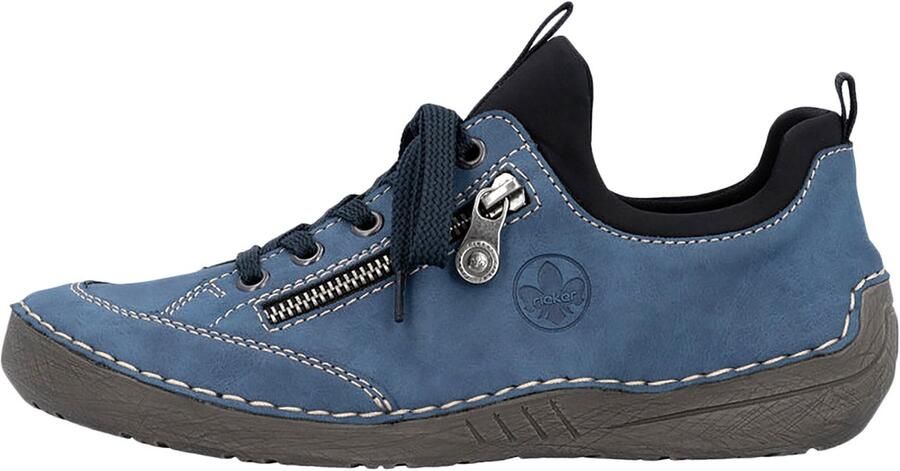 Rieker Slip-on sneakers slipper instapschoen met elastische instap - Foto 3