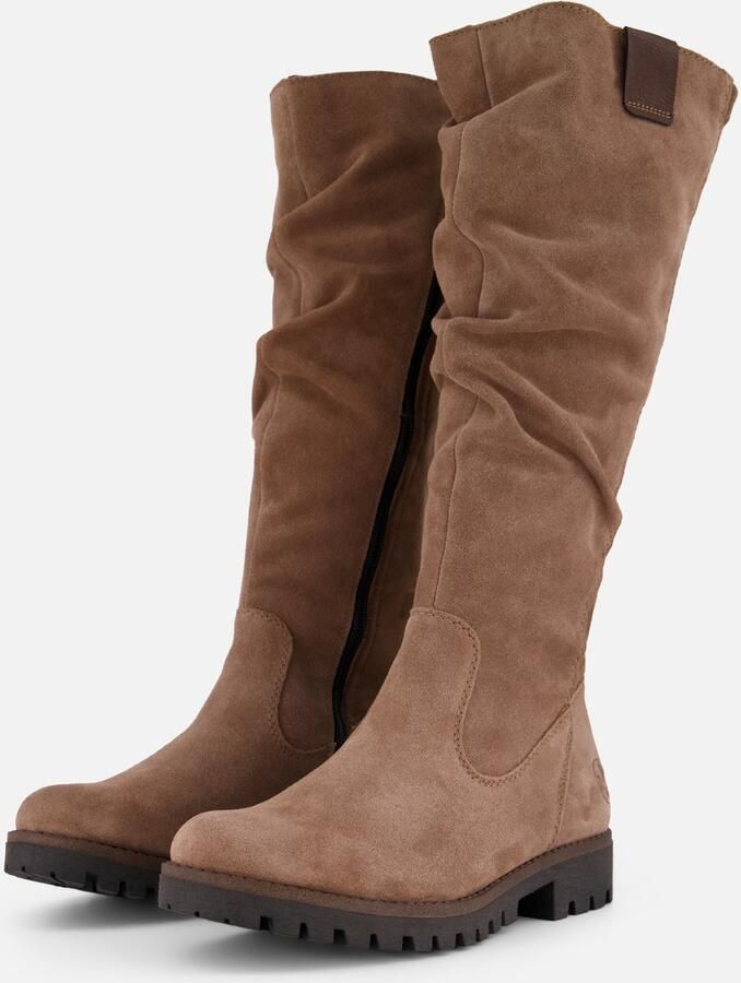Rieker art. 78575 24 zand suede knielaars rits dames