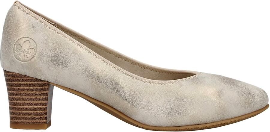 Rieker Leren ballerina met hak Lagro